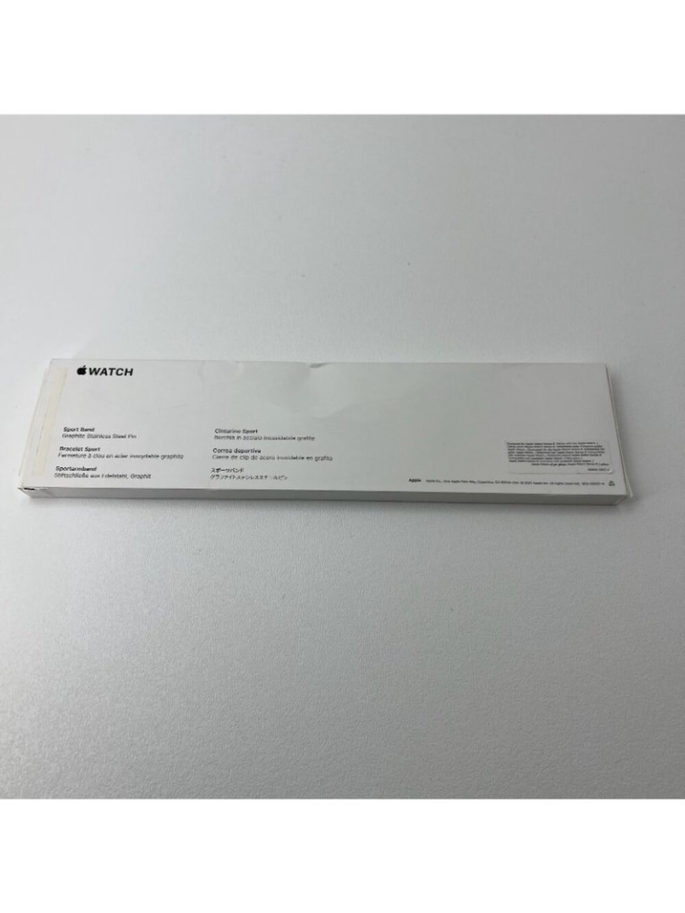 Apple Watch Sport Band 41mm S/M Graphite Stainless Pin Fluoroelastomer Midnight - Picture 9 of 14